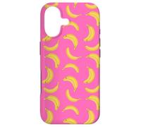 Carcasa para iPhone 17 Rosa Caliente Banana Patrón Lindo Teléfono Fruta