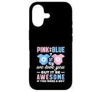 Carcasa para iPhone 17 Rosa o Azul Te Amamos Impresionante si Fueras un niño Divertido