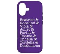 Carcasa para iPhone 17 Rosalind & Ophelia & Portia Cordelia Shakespeare Mujeres Meme