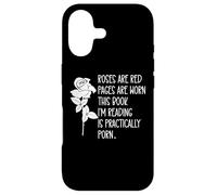 Carcasa para iPhone 17 Roses Red Pages Are Worn Dark Romance Reading Smut Reader