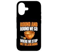 Carcasa para iPhone 17 Round and Round We Go Where We Stop Only The Torno Woodturn