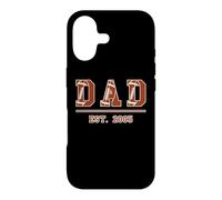 Carcasa para iPhone 17 Rugby Papá Desde 2005 Cumpleaños Día del Padre Vintage