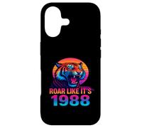 Carcasa para iPhone 17 Ruge como si Fuera 1988 Vaporwave Tiger