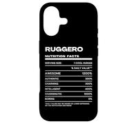 Carcasa para iPhone 17 Ruggero Datos de Nutrición Nombre Gracioso