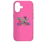 Carcasa para iPhone 17 Run Wild Stay Strong Gym Mujer Corredor Motivación