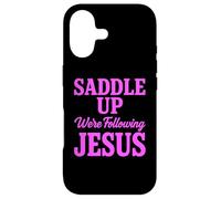 Carcasa para iPhone 17 Saddle Up Estaban siguiendo a Jesús Fe Escritura Cristiana Dios