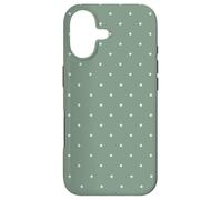 Carcasa para iPhone 17 Sage Green Polka Dots Aesthetic Polkadots Minimalist Women