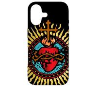 Carcasa para iPhone 17 Sagrado Corazón de Jesús Arte Católico Latino Misa