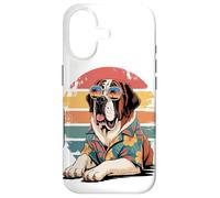 Carcasa para iPhone 17 Saint Bernard Dog Gafas De Sol Hawái Playa Verano