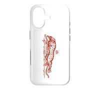 Carcasa para iPhone 17 Sak Yant Suea Krajone Tigre Saltando Tatuaje Tailandia