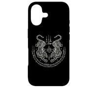 Carcasa para iPhone 17 Sak Yant Twin Tiger - Muay Thai Magical Tattoo Strength