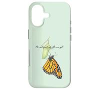Carcasa para iPhone 17 Salmo 1388 Mariposa Fe Cristiana Escritura Religioso