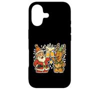 Carcasa para iPhone 17 Saludos de Cerveza de Papá Noel y Reno