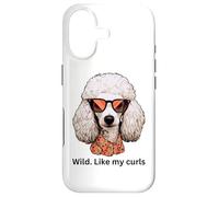 Carcasa para iPhone 17 Salvaje como mis rizos I Love Curly Wild Hair Don't Care Poodle