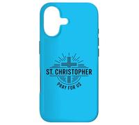 Carcasa para iPhone 17 San Cristóbal ruega por Nosotros Cruz católica