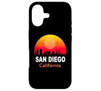 Carcasa para iPhone 17 San Diego California State USA Vintage Sunset Retro City