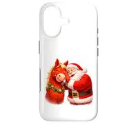 Carcasa para iPhone 17 Santa compartiendo Secretos con Caballo