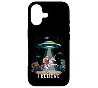 Carcasa para iPhone 17 Santa Riding Unicorn Bigfoot Dino UFO Christmas Kids Boys