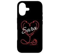 Carcasa para iPhone 17 Sara A Nurse Gift Cute Doctor Designer Personalized Nurse