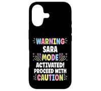 Carcasa para iPhone 17 Sara Personalized Name Funny Cute Custom Sara Name