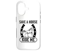 Carcasa para iPhone 17 Save A Horse Ride Me Divertido Paseo a Caballo Entre Vaquero y Vaquera