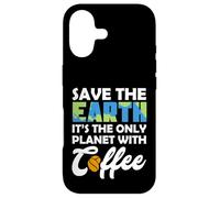 Carcasa para iPhone 17 Save Earth The Only Planet with Coffee Earth Day