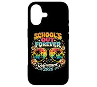 Carcasa para iPhone 17 Schools out Forever Retirement 2026 Maestro Jubilado Retro