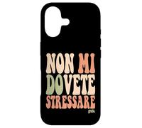 Carcasa para iPhone 17 Scritta Divertido Donna Ragazza Non Mi Dovete Stressare