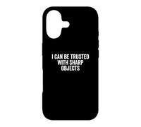 Carcasa para iPhone 17 Se Puede Confiar en Objetos Afilados Humor sarcástico Divertido