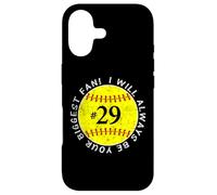Carcasa para iPhone 17 Sé Siempre tu Mayor fanática, jugadora Favorita, mamá de softbol #29