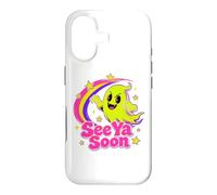 Carcasa para iPhone 17 See Ya Soon Moon Cute Spooky Halloween Stars Kawaii