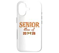 Carcasa para iPhone 17 Senior 2026 Coquette Blue Floral Toile Graduation Aesthetic