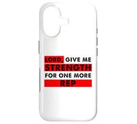 Carcasa para iPhone 17 Señor Dame Fuerza para un Amante del Gimnasio Cristiano más representante
