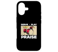 Carcasa para iPhone 17 Serve Play Alabanza para Músicos Cristianos Adorar Bateristas