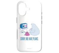 Carcasa para iPhone 17 Sesame Street Cookie Monster Lo Siento, Tengo Planes