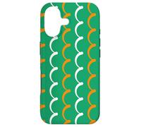 Carcasa para iPhone 17 Shamrock Green White Orange Ireland Tricolor Irish Pattern