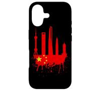 Carcasa para iPhone 17 Shanghai Skyline Bandera China China Asia Art Love Shanghai