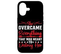 Carcasa para iPhone 17 She Overcame Everything Meant to Destroy Her -