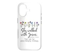 Carcasa para iPhone 17 She Walked with Jesus Isaiah 41:10 Bible Verse Christian God