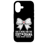 Carcasa para iPhone 17 She's Here For The Dirt Drama Race Night Queen