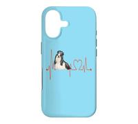 Carcasa para iPhone 17 Shi Tzu Dog Heartbeat EKG Funny Dogs Amantes y propietarios