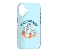 Carcasa para iPhone 17 "Shit Happens Roll with It - Funny Adult Humor