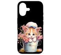 Carcasa para iPhone 17 Shy Little Kitten Spring Graphic For Women Girls and Cat Mom