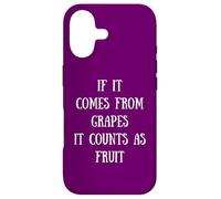 Carcasa para iPhone 17 Si proviene de Uvas, Cuenta como Fruta - Wine Lover Mom