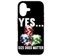 Carcasa para iPhone 17 Sí Tamaño Importa Poker Jugador Divertido Casino Chips Poker