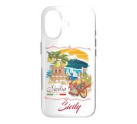 Carcasa para iPhone 17 Sicily Sign I Love Sicily, Sicily Italy Illustration Graphic