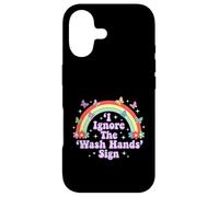 Carcasa para iPhone 17 Signo de Humor Divertido para Adultos I Ignore The 'Wash Hands