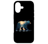 Carcasa para iPhone 17 Silueta Bosque Oso - Vintage Naturaleza Vida Silvestre Am