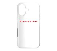 Carcasa para iPhone 17 Simple Funny Gym Workout Quote My Knee Hurts