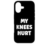 Carcasa para iPhone 17 Simple Funny Gym Workout Quote My Knees Hurt